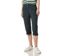 Cecil Caprihose Style New York Damen Slate Khaki Gr.30 mit Knopfdetails 98/2 Baumwolle/Elasthan
