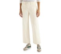 Weite Jeans CECIL "Style NEELE", Damen, Gr. 31, Länge 30, pearl beige, Denim/Jeans, Obermaterial: 92% Baumwolle, 6% Elastomultiester, 2% Elasthan. Futter: 52% Polyester, 48% Baumwolle, unifarben, norm