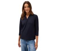 CECIL Damen 3227473 Poloshirt mit Knopfdetail, urban Dark Blue, Medium