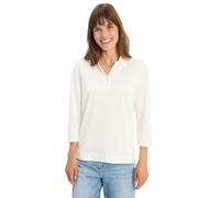 CECIL Damen 3227473 Poloshirt mit Knopfdetail, Vanilla White, XX-Large