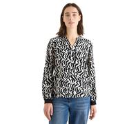 Cecil Print-Bluse mit Tape Light Greige XL