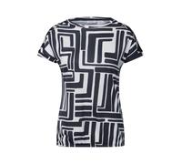 Cecil TOS Big Printed Button T-Shirt universal Blue XS