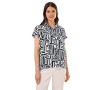 Cecil Damen B345654 Bluse, Universal Blue, XL