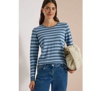 Rundhalspullover CECIL, Damen, Gr. L (42), blau (easy blau), Pullover Rundhalspullover, im soften Baumwoll-Mix (47784326-L) easy blau