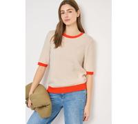 Cecil Damen Bouclé Pullover in Orange, Gr: XXL