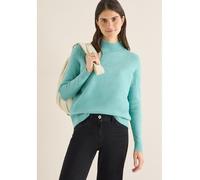 Cecil Strickpullover Cosy Turtleneck Damen foam blau melange Größe XL (44)