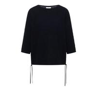 Cecil - Pullover in Waffelstruktur mit U-Boot-Ausschnitt blau - Gr. - XS