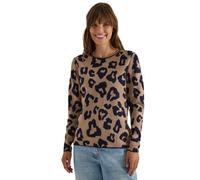 Cecil Pullover mit Rundhals und Leo-Muster Creamy Mocha Melange L