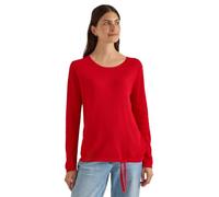 Cecil Pullover mit Rundhals und Struktur Flame red S
