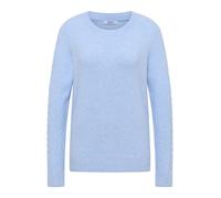 CECIL - Pullover mit Strickdetail sporty light blue melange - Gr. - L