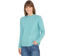 Cecil Damen Pullover mit Strickmuster in Grün, Gr: XXL