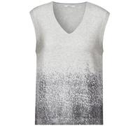 Cecil Damen Pullunder mit Folien-Print in Grau, Gr: M