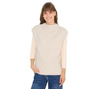Cecil Damen Pullunder mit Strickdetail in Beige, Gr: L
