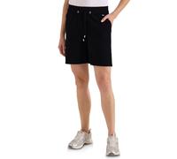 Shorts CECIL, Damen, Gr. XXL (46), schwarz, Web, 75% Baumwolle, 25% Modal, unifarben, loose fit kurz, Hosen Shorts, aus Seersucker-Material (65024801-XXL) schwarz