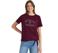 Shirt im Ausbrenner-Look mit Wording