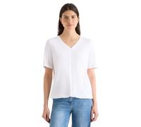 Cecil Damen Kurzarm T-Shirt im Tunika-Look in Weiß, Gr: M