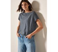 Cecil Damen T-Shirt mit Knopfdetail in Grau, Gr: M