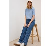 CECIL Damen 3015675 Kurzarmsweatshirt, Mountain Blue, S