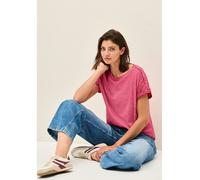 CECIL Damen 3226142 T-Shirt mit Knopfdetail, Glazed Apple Red, S