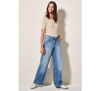 Cecil Damen Basic T-Shirt mit Rundhals in Unifarbe in Beige, Gr: XS