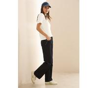 Cecil Damen Basic Rippstruktur T-Shirt in Weiß, Gr: M