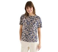 Shirt mit Boatneck und floralem Print