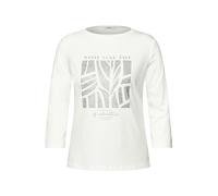 Cecil - Shirt mit Glitzer-Motiv weiß - Gr. - XXL