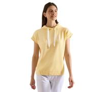 Cecil Sweater Damen Gr. M (40) Buttermilk Gelb – bedruckt, 48% Baumwolle / 48% Modal / 4% Elasthan
