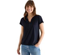 Cecil Shirt mit Split Neck im Tunika-Look universal Blue M
