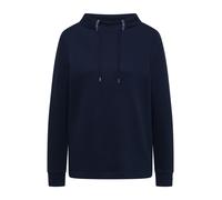 Langarmshirt CECIL, Damen, Gr. M (40), universal blau, Stoff, 76% Viskose, 16% Nylon, 8% Elasthan, gemustert, comfort fit normal, hoch geschlossener Ausschnitt, Bündchen, Shirts Langarmshirt, im Melan