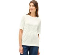 Cecil Damen Shirt mit tonalem Print in Weiß, Gr: XXL
