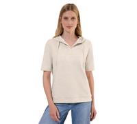 Cecil Short Sleeve Sweatshirt with Hoody Pearl beige Mel. S