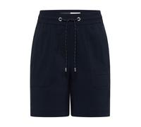 Shorts CECIL "Style Chelsea", Damen, Gr. L (42), N-Gr, universal blau, Web, Obermaterial: 66% Baumwolle, 30% Polyester, 4% Elasthan, unifarben, loose fit kniefrei, Hosen Shorts, Sommer-Shorts mit elat