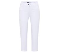 Slim-fit-Jeans CECIL, Damen, Gr. 28, Länge 20, weiß, Jeans, 78% Baumwolle, 21% Elastomultiester, 1% Elasthan, unifarben, kniebedeckend, Jeans Slim-fit-Jeans, High Waist (83305500-28) weiß