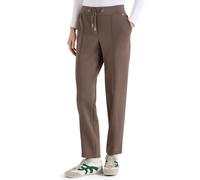 Stoffhose CECIL, Damen, Gr. XL, Länge 28, urban taupe, Stoff, 54% Polyester, 39% Viskose, 7% Elasthan, unifarben, comfort fit normal, Hosen Stoffhose, Elastikbund mit Tunnelzug (91048329-XL) urban tau