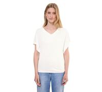 Cecil Damen Lässiges V-Neck Shirt in Weiß, Gr: S