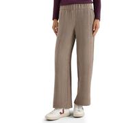 Cecil Hose Softe Chenille Wide Leg Sandalwood Beige Melange Damen Größe L