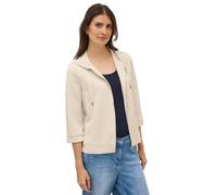 CECIL Damen 3227045 Softe Kapuzenjacke, Light beige, XXL