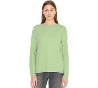 Cecil Strickpullover – U-Boot-Ausschnitt, hüftbedeckend – Bamboo grün Melange, Gr. M