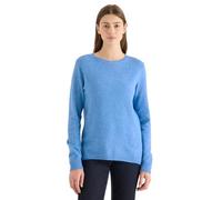 Cecil Damen Softer Pullover in Unifarbe in Blau, Gr: XS