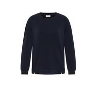 Langarmshirt CECIL, Damen, Gr. S (38), urban dunkelblau, Stoff, 47% Modal, 45% Polyester, 8% Elasthan, unifarben, normal normal, Rundhals, Bündchen, Shirts, in Unifarbe (40182631-S) urban dunkelblau