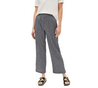 Cecil Damen Straight Leg Crepe Hose in Blau, Gr: XXL