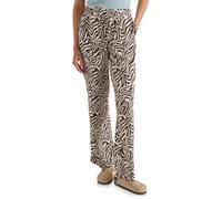 Stoffhose CECIL, Damen, Gr. M, Länge 32, braun (braun cacao), Stoff, 100% Viskose, loose fit lang, Hosen Stoffhose, mit Zebramuster (82767945-M) braun cacao