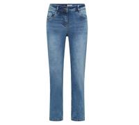 Straight-Jeans CECIL, Damen, Gr. 28, Länge 30, authentic used wash, Jeans, 78% Baumwolle, 20% Polyester, 2% Elasthan, unifarben, lang, Jeans Straight-Jeans, High Waist (45101704-28) authentic used was