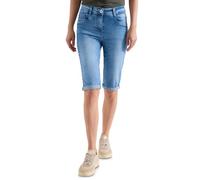 Cecil Straight Leg Jeansshorts im Slim Fit
