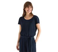 Overall CECIL, Damen, Gr. M, US-Größen, universal blau, Stoff, 59% Viskose, 40% Polyester, 1% Elasthan, unifarben, Basic, gerade normal, Overalls Overall, in Unifarbe (89784464-M) universal blau