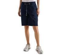 Mid Waist Straight Leg Shorts im Casual Fit
