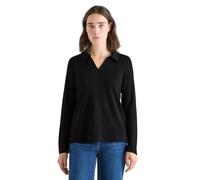 Cecil Strick-Look Poloshirt Black XL