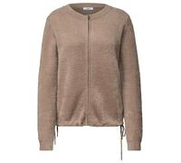 CECIL - Strickjacke mit Reißverschluss braun - Gr. - S