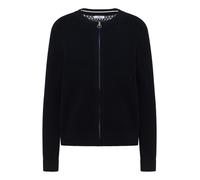 Strickjacke CECIL, Herren, Gr. M (40), universal blau, Web, 100% Baumwolle, gemustert, comfort fit normal, Rundhals, Rippbündchen, Strickjacken Strickjacke, mit Lochmuster (12261805-M) universal blau